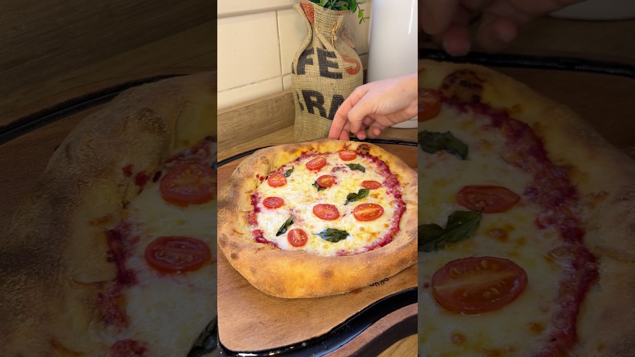 Pizza de longa fermenta&ccedil;&atilde;o &eacute; del&iacute;cia demaisss #pizza #receitas