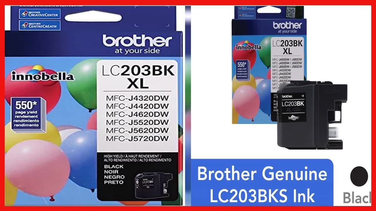 Оригинальный черный картридж Brother LC-203BK: надежная печать с высоким ресурсом для вашего стру...