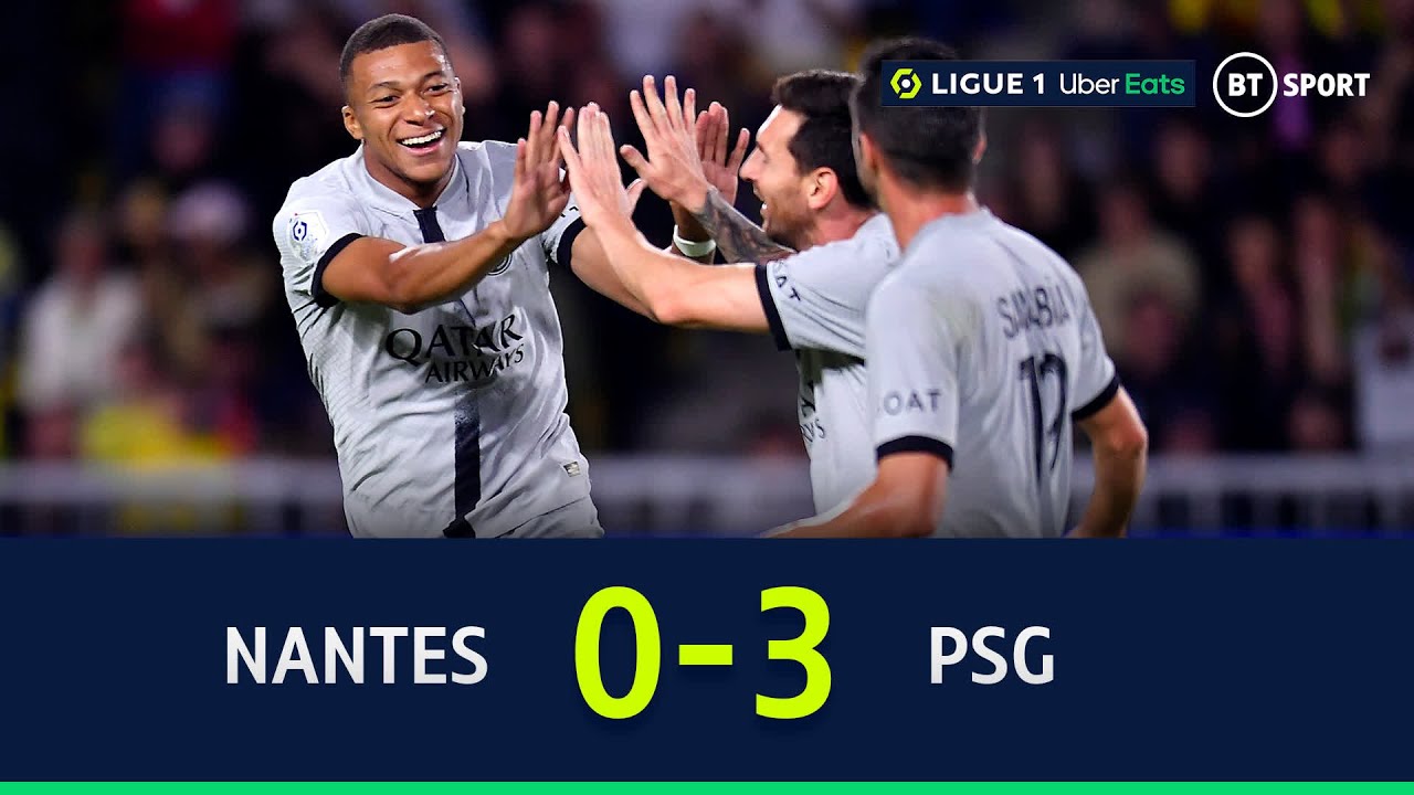 Nantes vs PSG (0-3) | Messi and Mbappe Star Once Again | Ligue 1 Highlights