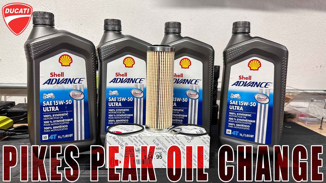 How To Change The Oil In The Ducati Multistrada V4 Pikes Peak Motorcycle