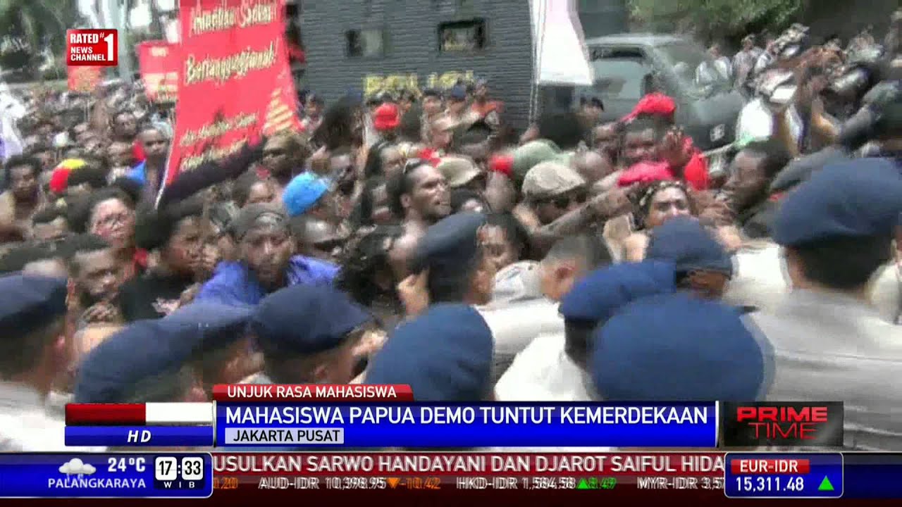 Aliansi Mahasiswa Papua Demo Tuntut Kemerdekaan
