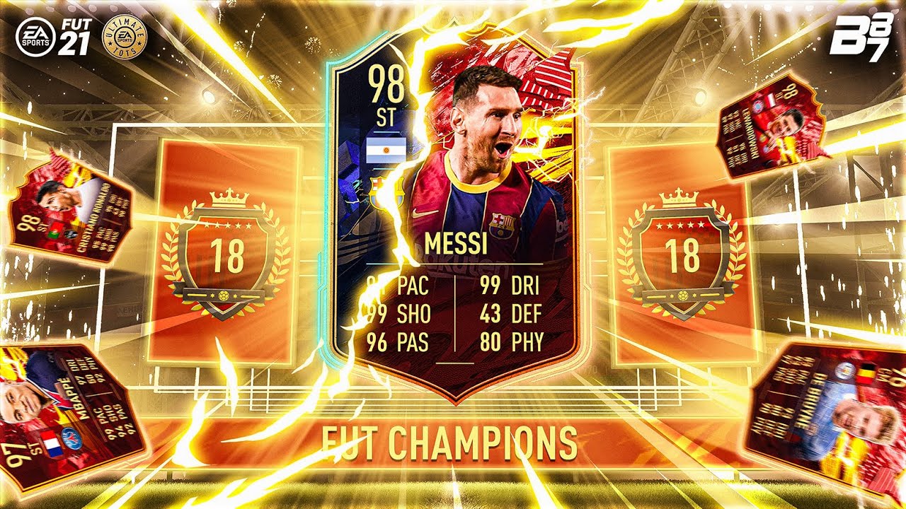 MESSI AND RONALDO! INSANE TOP 100 ULTIMATE TOTS FUT CHAMPION REWARDS! | FIFA 21 ULTIMATE TEAM