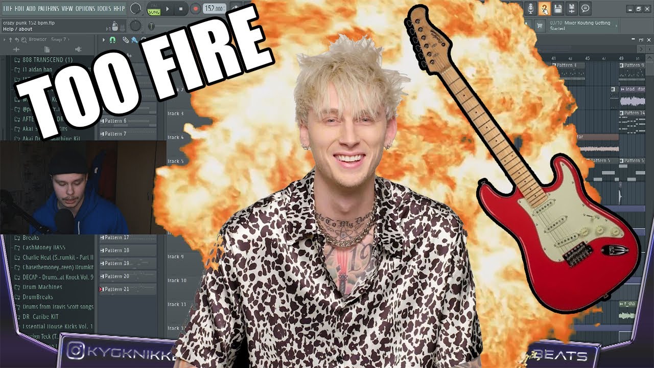 How to make POP PUNK music for MGK, POORSTACY 2020 with GUITAR [FL STUDIO TUTORIAL]