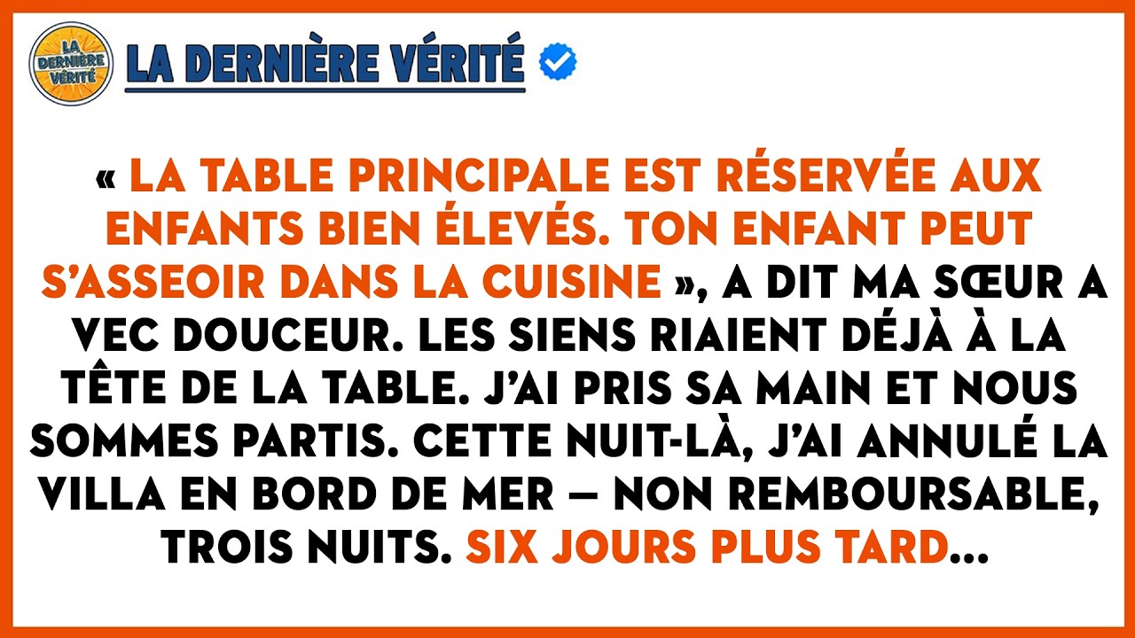 « La Table Principale Est Réservée Aux Enfants Bien Élevés. Ton Enfant Peut S’asseoir Dans La...