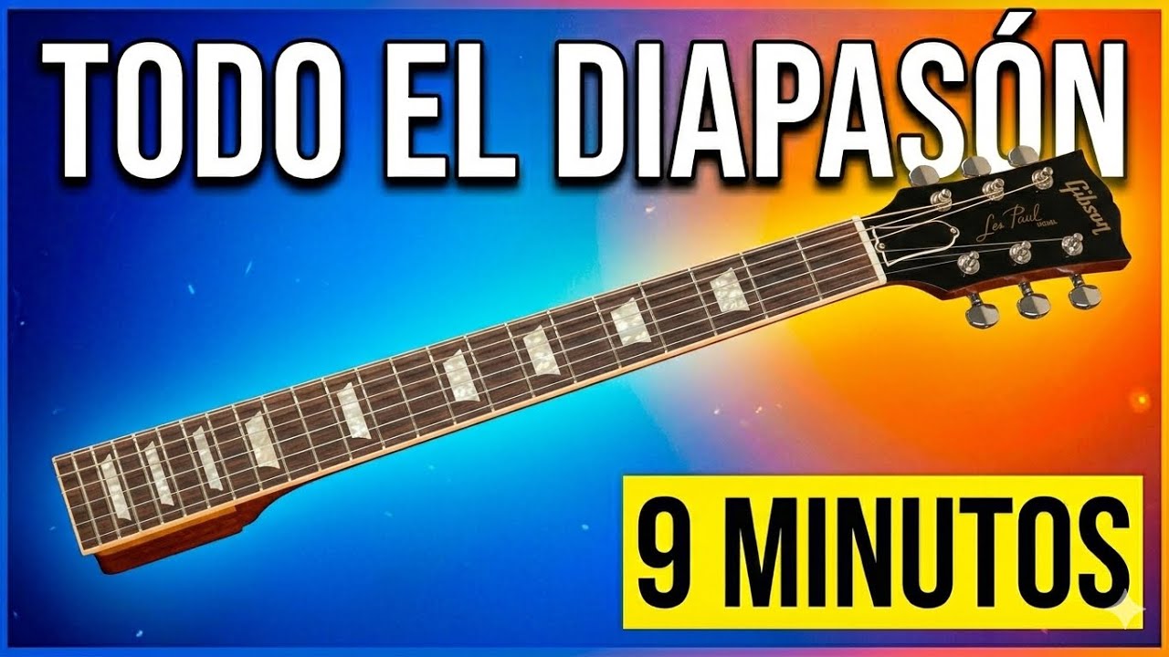 Aprende todas las notas en la guitarra en 9 minutos | Método fácil