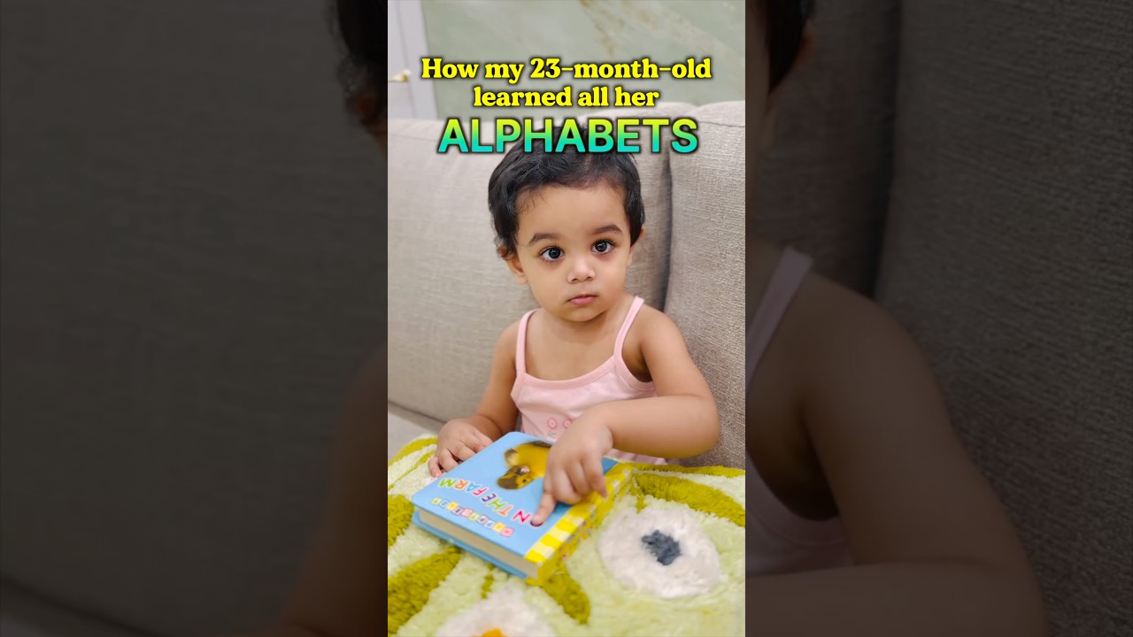 How Did My 23-Month-Old Learn Every Alphabet So Fast? 💕 #shorts