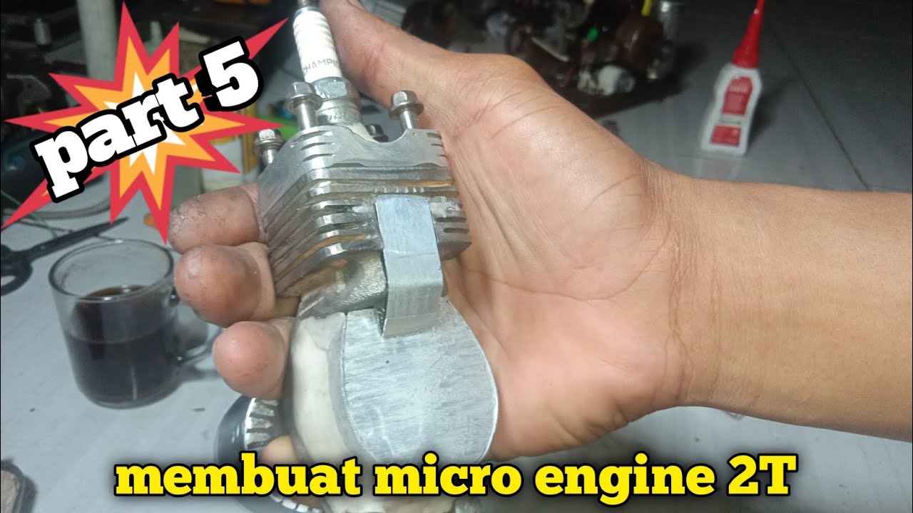 Cara membuat mesin mini 2T dari kompresor kulkas BAGIAN 5