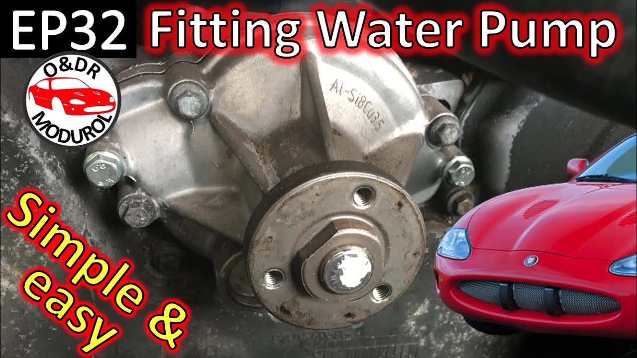 Jaguar XK8 Water pump change. Modurol step by step instructions with tools EP32 / XKR (X100)