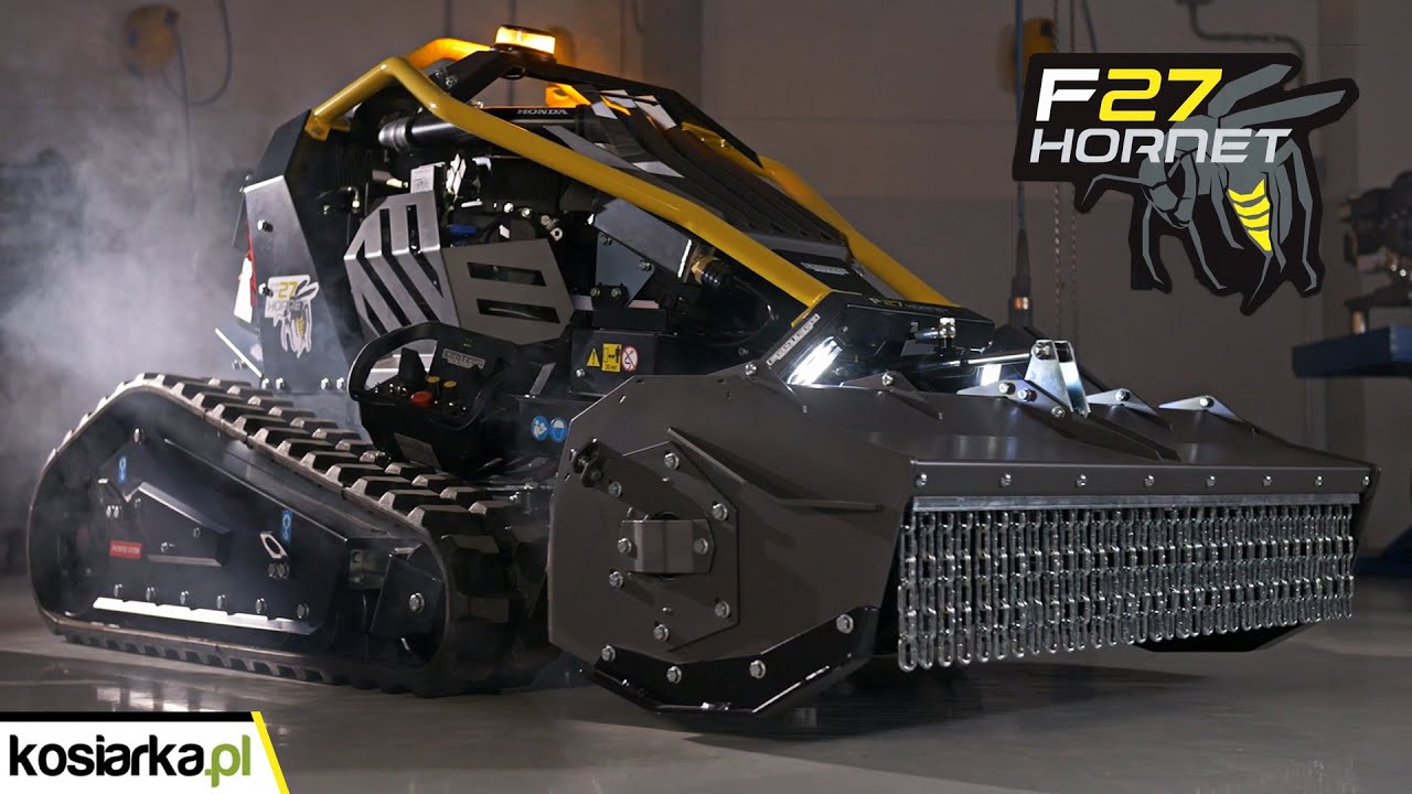 Kosiarka Skarpowa Bijakowa Na Rozsuwanych Gąsienicach Zdalnie Sterowana ECOTECH F27 HORNET