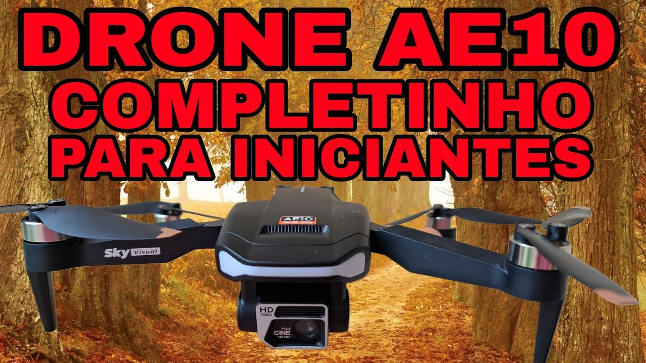 Drone AE10 Mini Drone Para Iniciar no Mundo dos Drones Com GPS Completinho