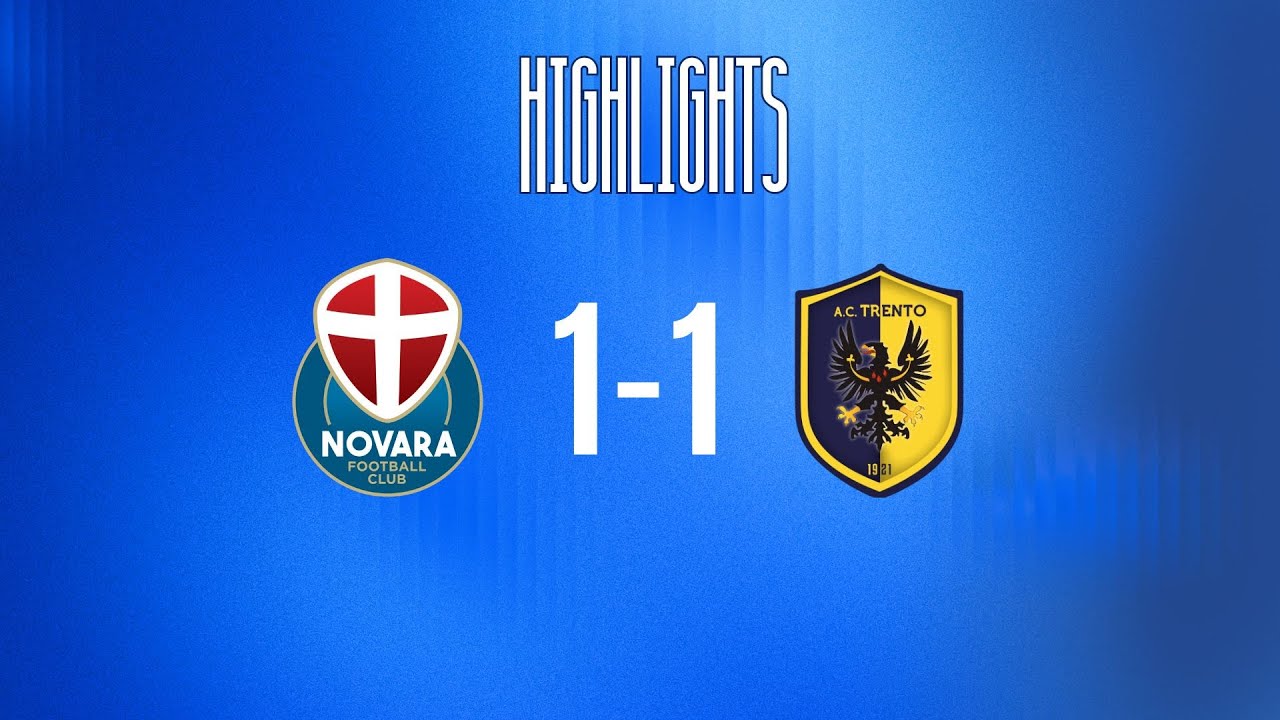 Novara-Trento 1-1 | 3^ giornata - Serie C | Highlights