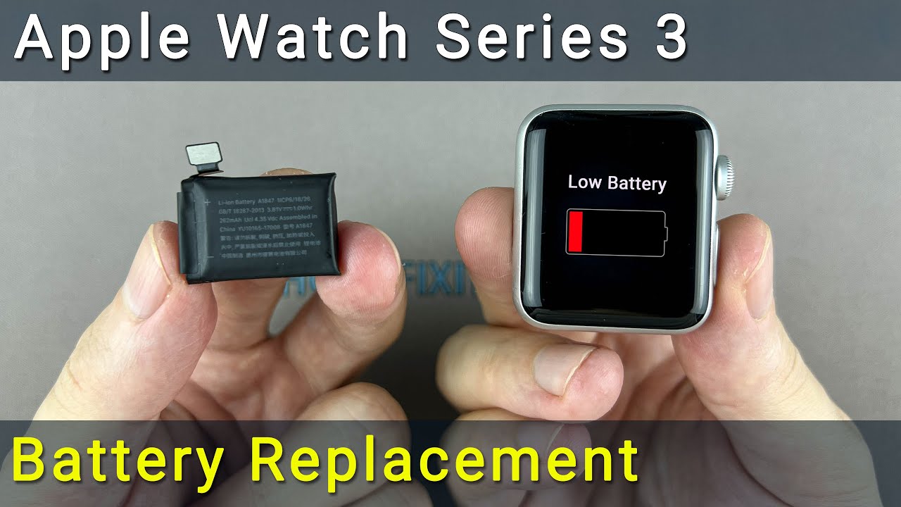 Замена батареи Apple Watch Series 3