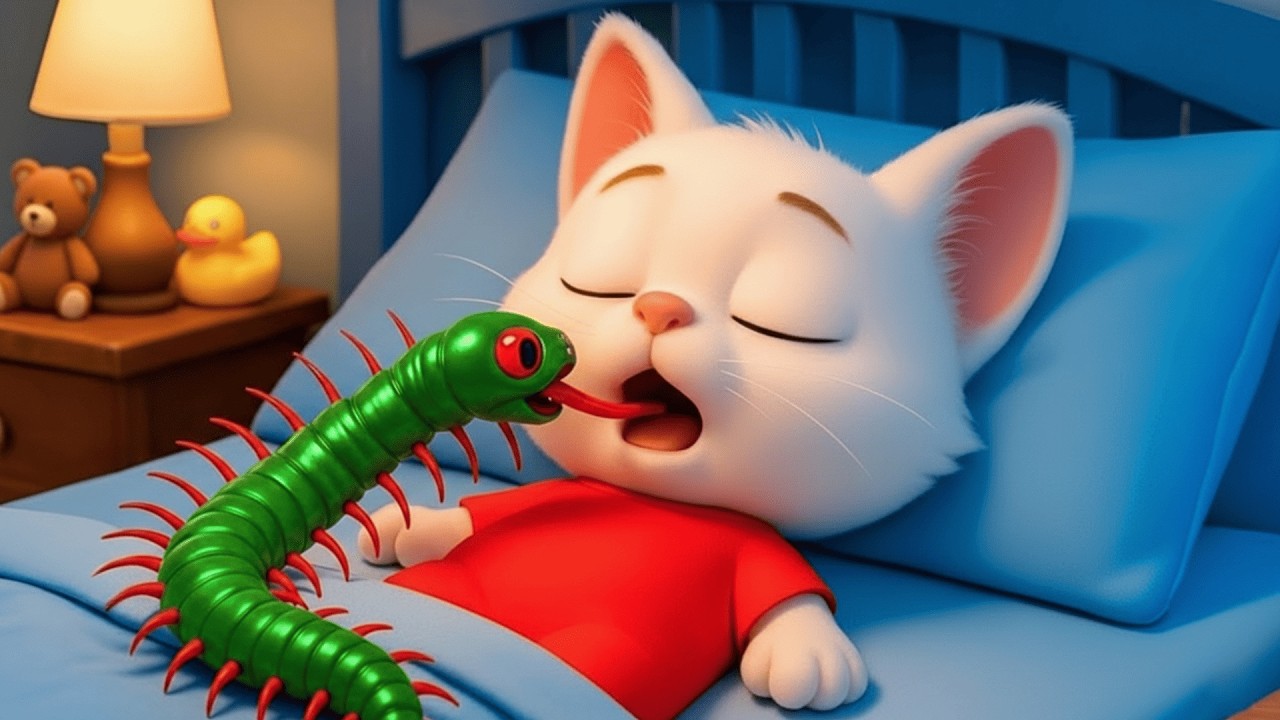 OMG 🐛 The Kitten is in Big Trouble 🥺 Little Kitten’s Unbelievable Bug Story