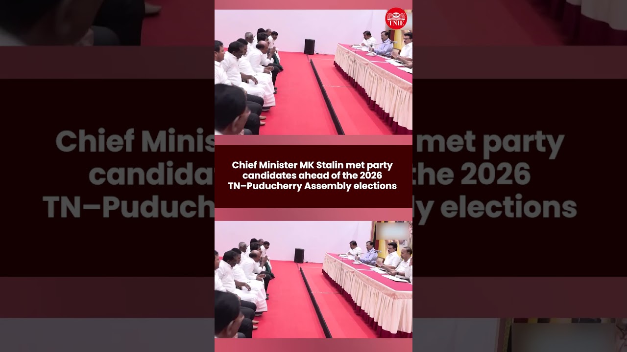 Chief Minister MK Stalin Meets Party Candidates Ahead of 2026 TN-PY Assembly Polls