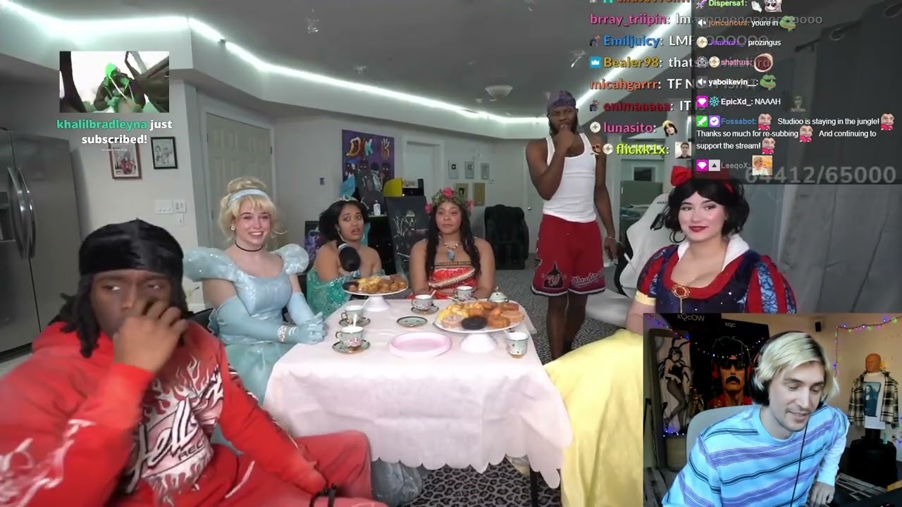 xQc Gets Rated by Disney Princesses
