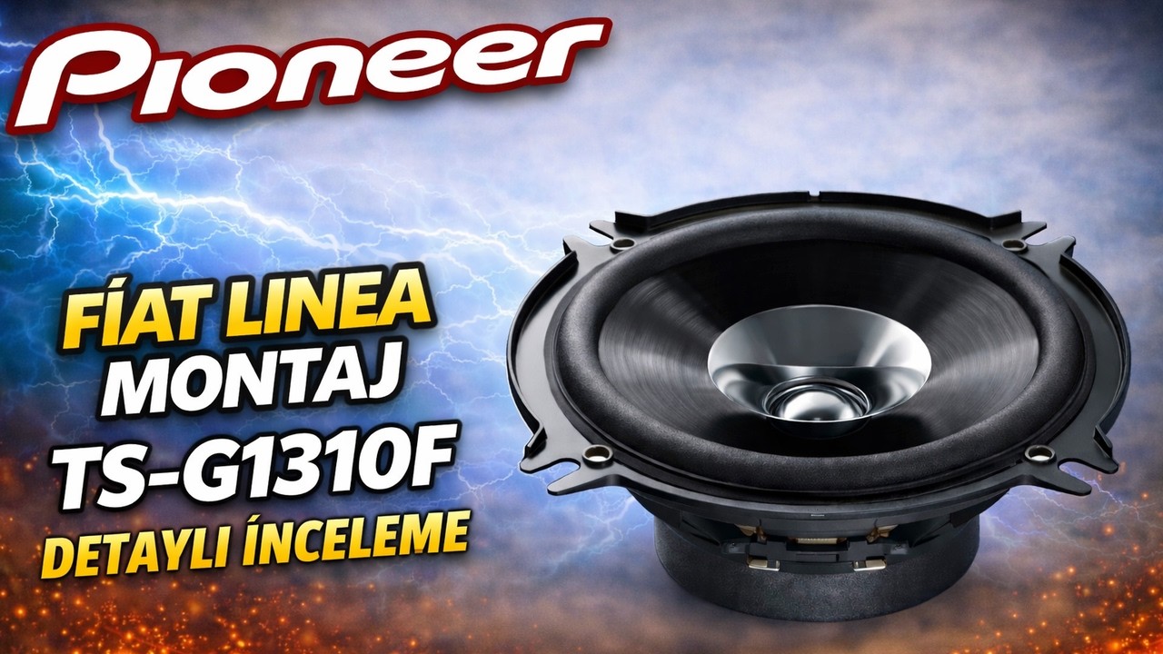 Pioneer TS-G1310F Detaylı İnceleme - FİAT LİNEA ARKA KAPI HOPARLÖR MONTAJI