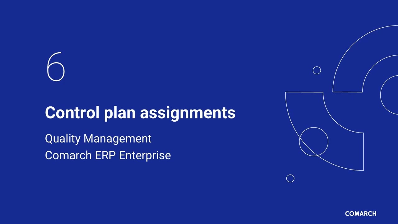 Quality Management in Comarch ERP Enterprise