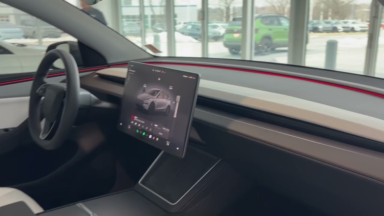 2026 Tesla Model Y Dual Motor - Juniper | Quicksilver w/ White Premium Interior