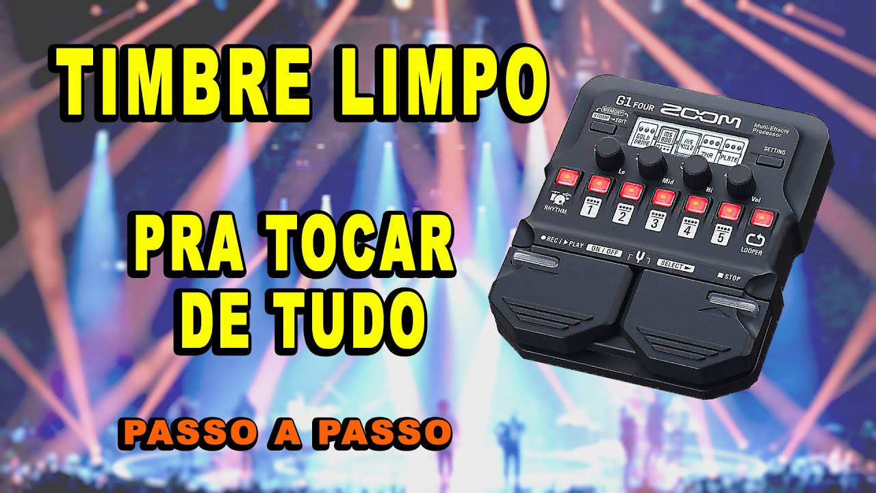 ZOOM G1 FOUR - Som Limpo Top e Versátil Para Tocar Qualquer Estilo Musical
