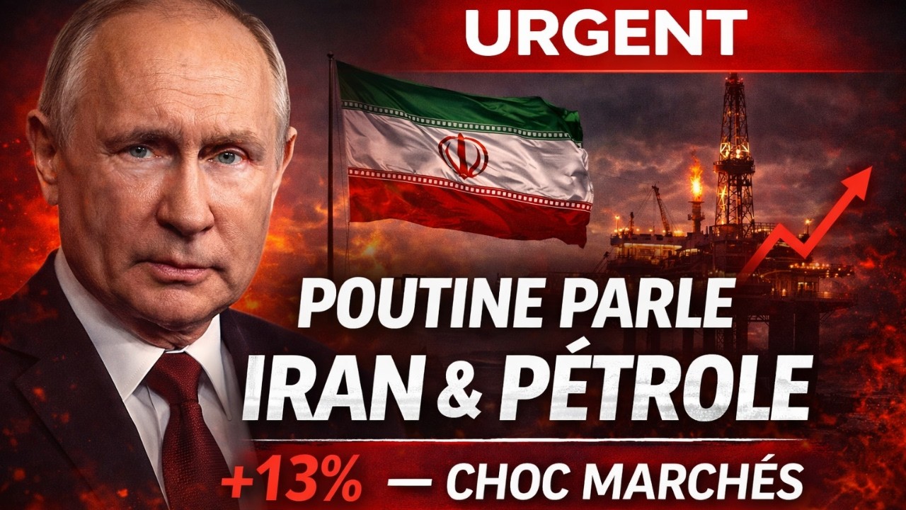 IL Y'A 1 Minute : POUTINE PREND LA PAROLE sur L' IRAN  — ET LE PÉTROLE FLAMBE DE 13%