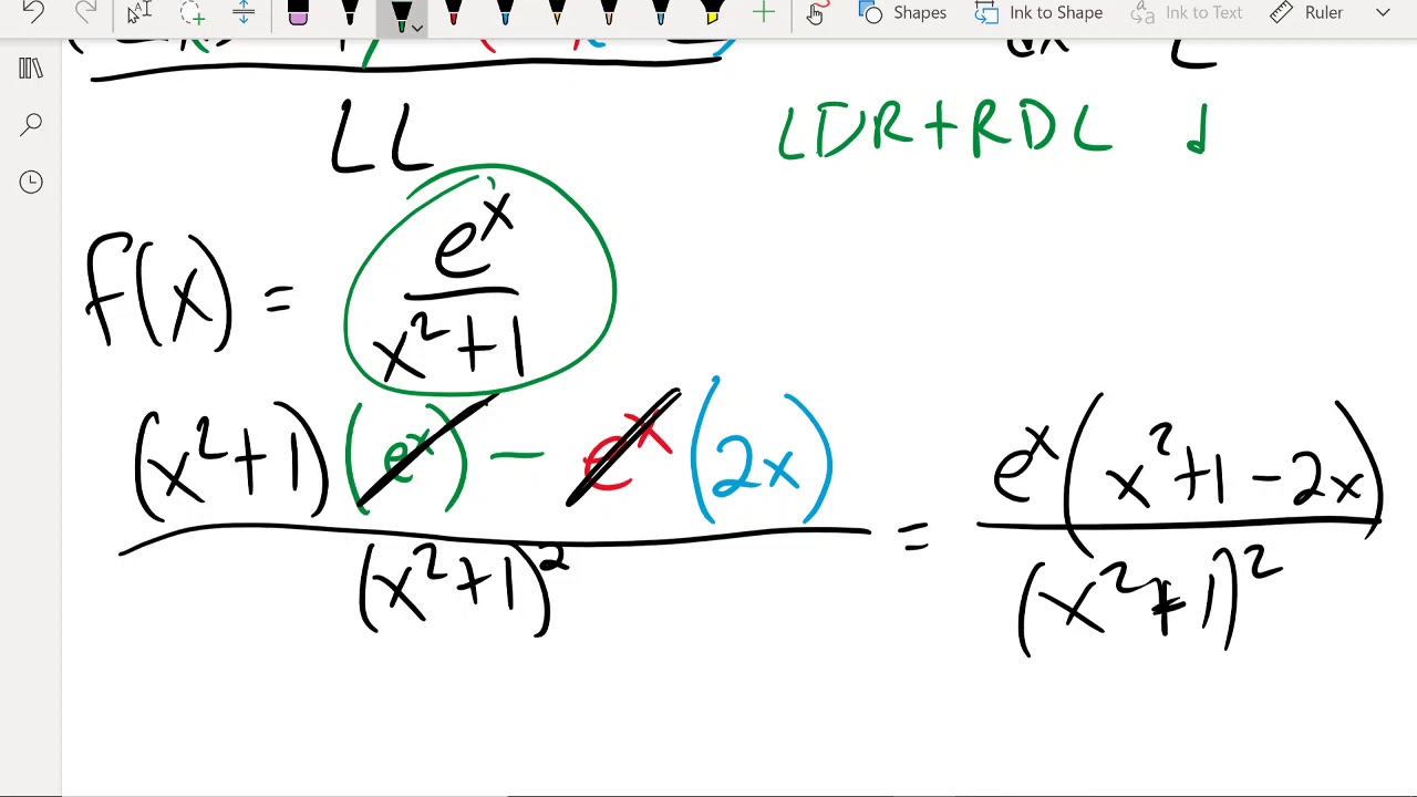 How to Use the Quotient Rule