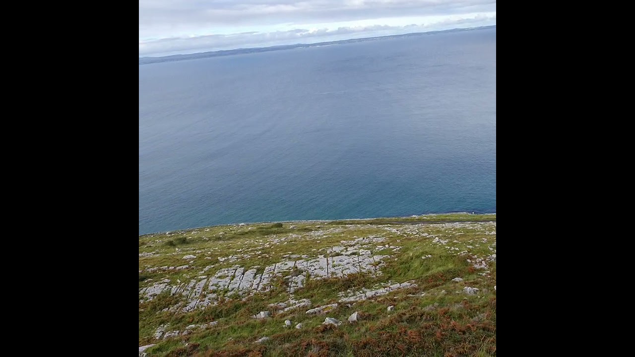 Looking over Galway bay from the Burren, County Clare, Ireland.