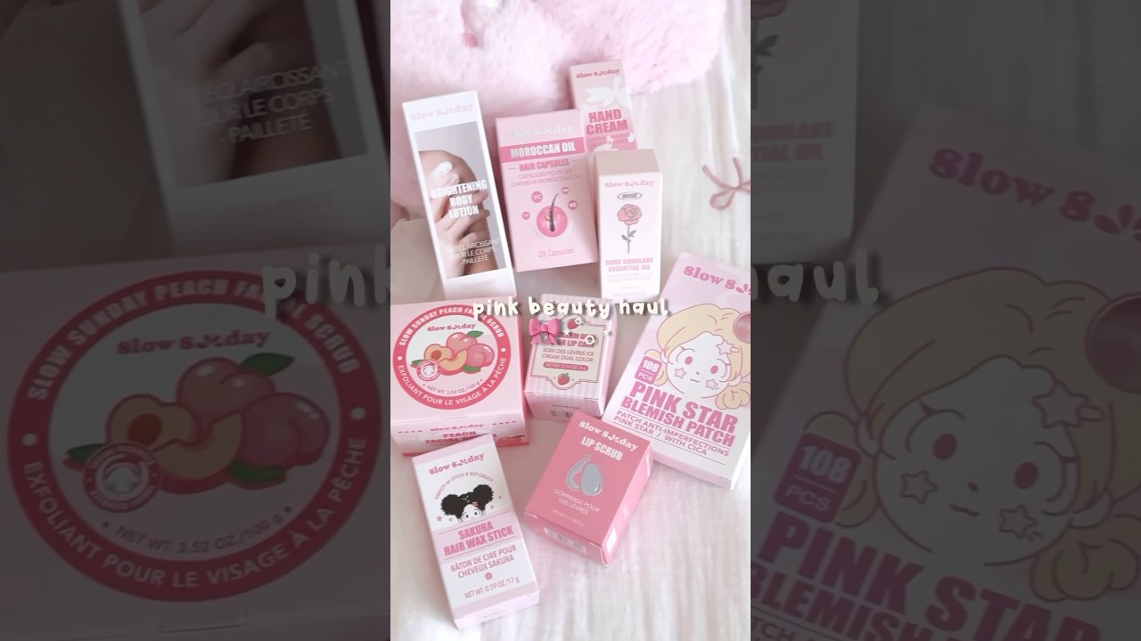 pink shein beauty HAUL 🎀💗  #haul #asmr #sheinhaul SHEINtrends #sheinbeautyfinds #SHEINforAll