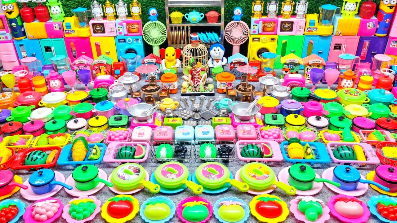 6:30 Minutes Satisfying with Unboxing Hello Kitty Mini Kitchen Set | Cutie Steel Kitchen Set ASMR 