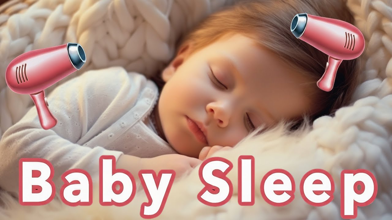 Sanfter Baby Fön Sound 10 Hours | Haarfön Geräusche zum Einschlafen / Hair Dryer