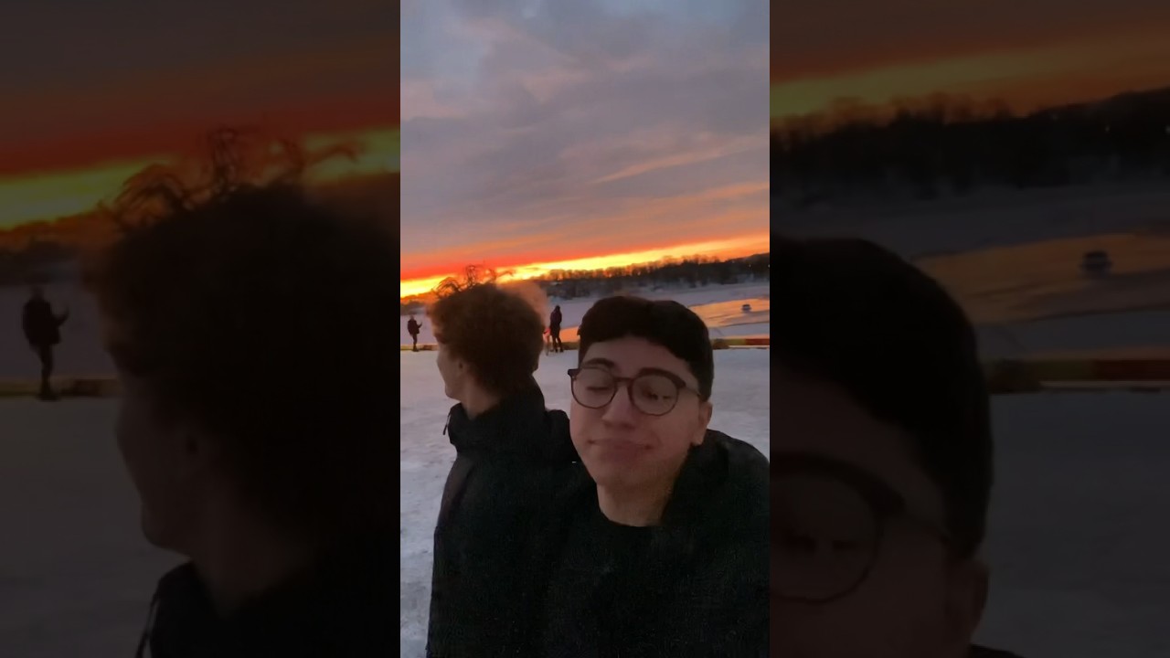 Sunset in Sweden got me feeling like #mouthtrumpet #funny #sunset #beautiful #beautifulview #viral