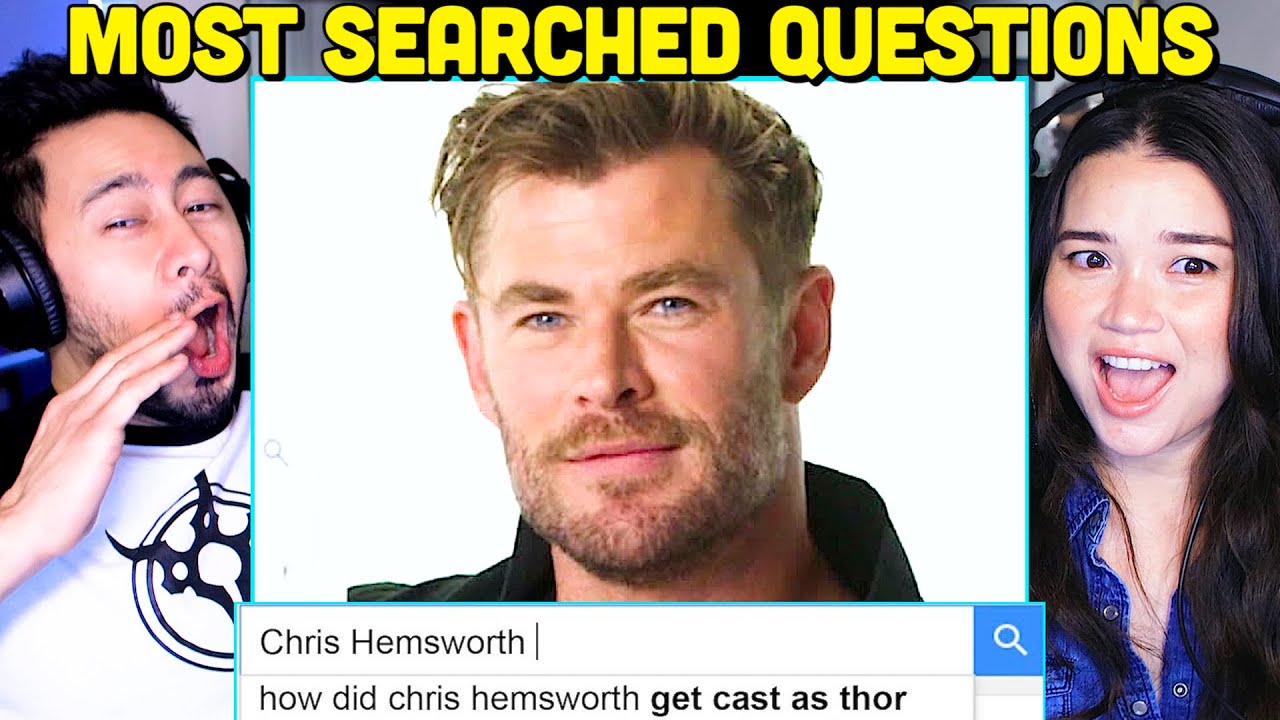 CHRIS HEMSWORTH Answers Web's Most Searched Questions Reaction! | Wired Autocomplete Interview