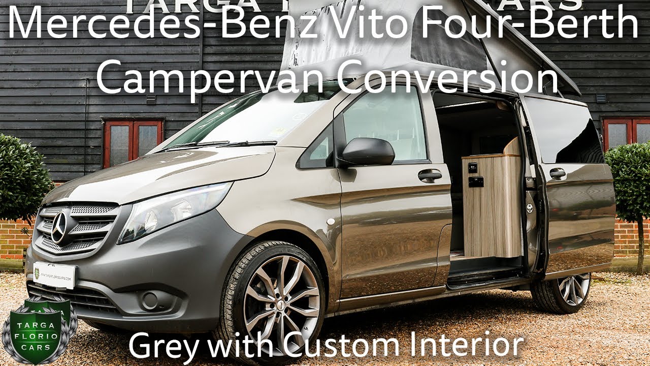 [4K] Mercedes-Benz Vito Four-Berth Campervan Conversion registered July 2017 (17) finished in Grey