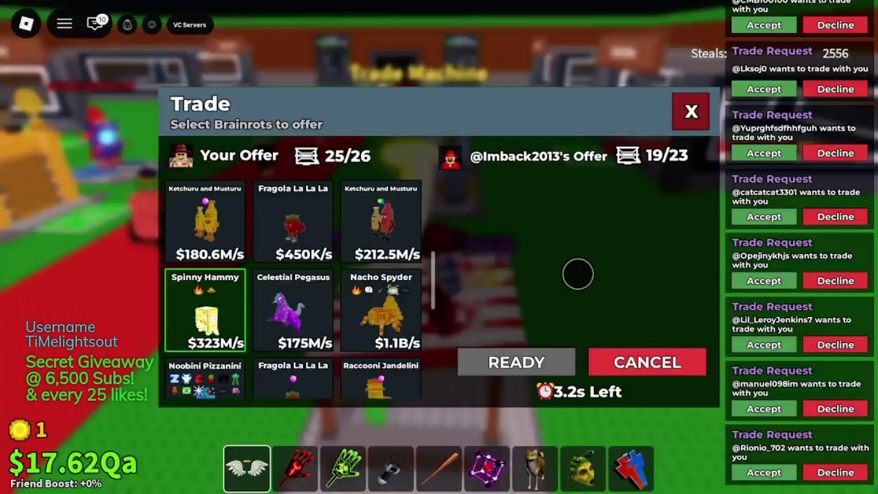 PVP & Trading Live! | Roblox Steal a Brainrot Ep:54