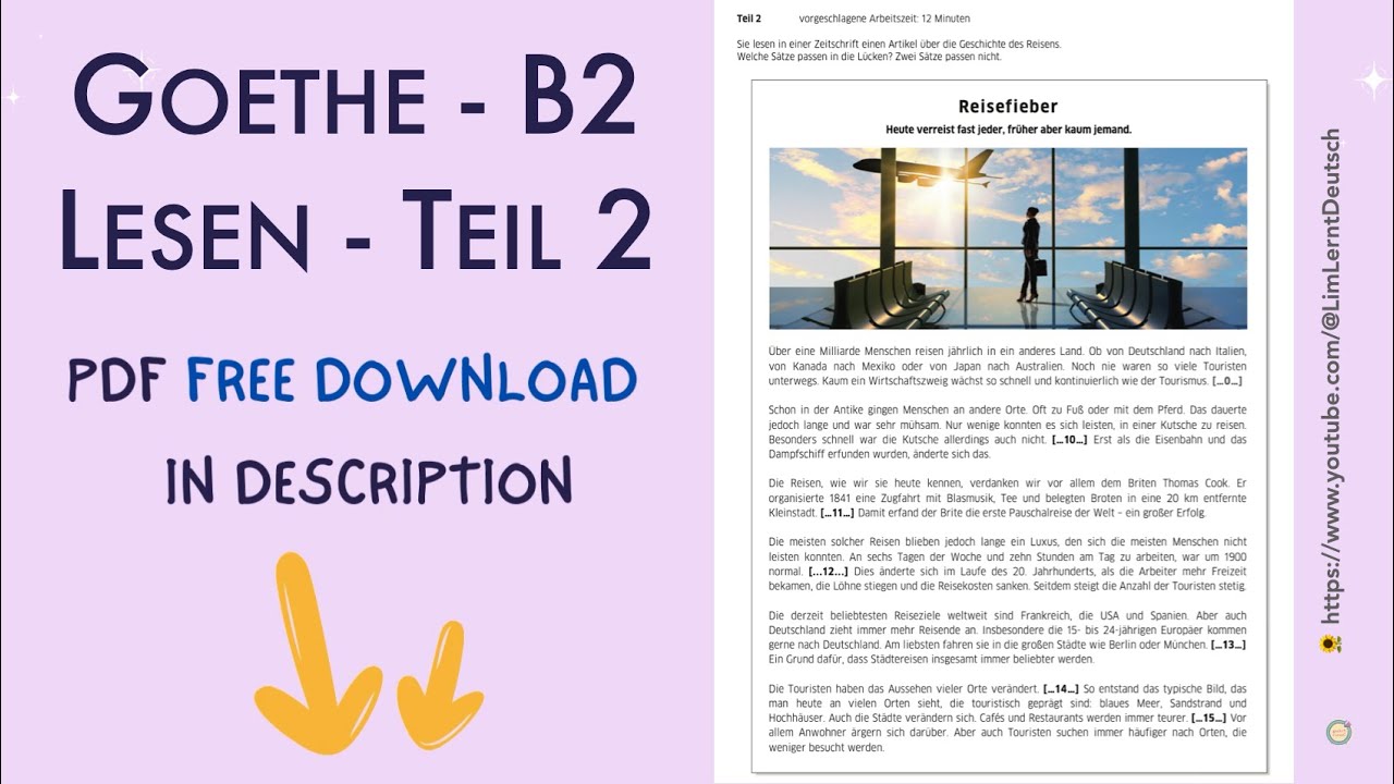 GOETHE B2 - LESEN Teil 2 - phần khó nhất đề đọc - Phân tích đề chi tiết và hướng dẫn làm bài thi ĐỌC