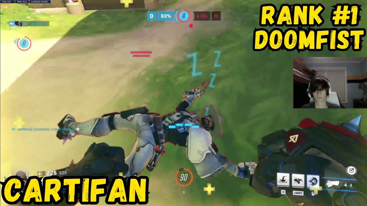 RANK 1 DOOMFIST! CARTIFAN INSANE DOOMFIST GAMEPLAY - OVERWATCH 2 SEASON 16