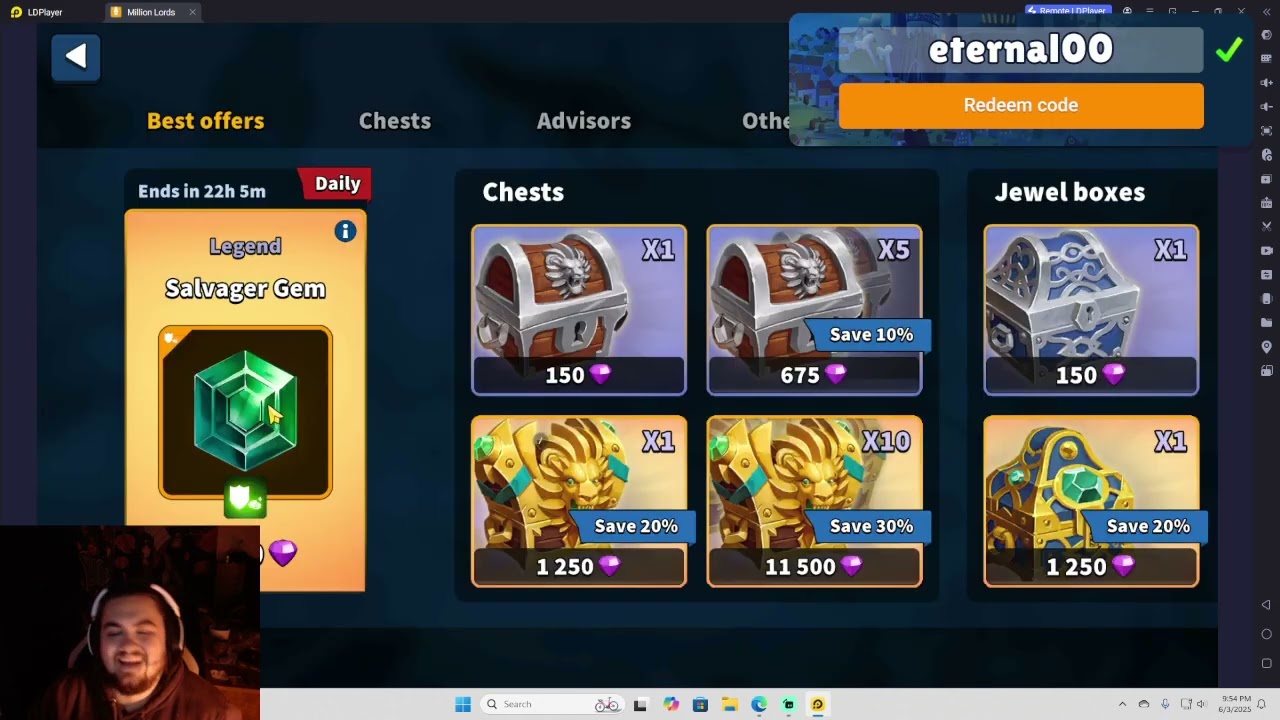 Million Lords   Salvager and Jewel Boxes