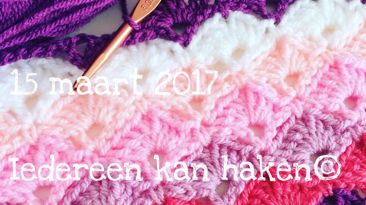 ♥️ ❤️ #Iedereenkanhaken #Waaierinwaaier #deken #crochet #leren #haken #DIY #baby #tutorial 🥰😍