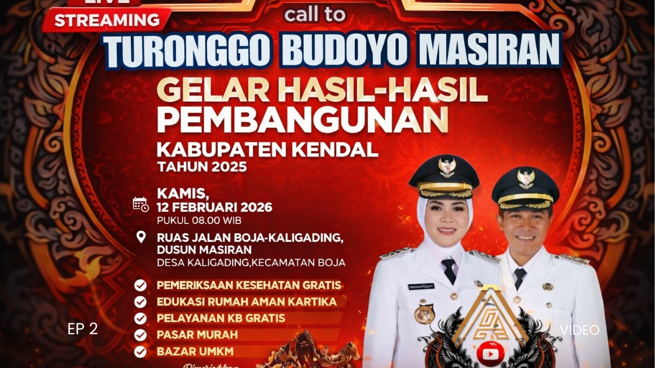 LIVE HARI INI TBM(Turonggo Budoyo Masiran)dalam acara Gelar hasil bangunan kab Kendal