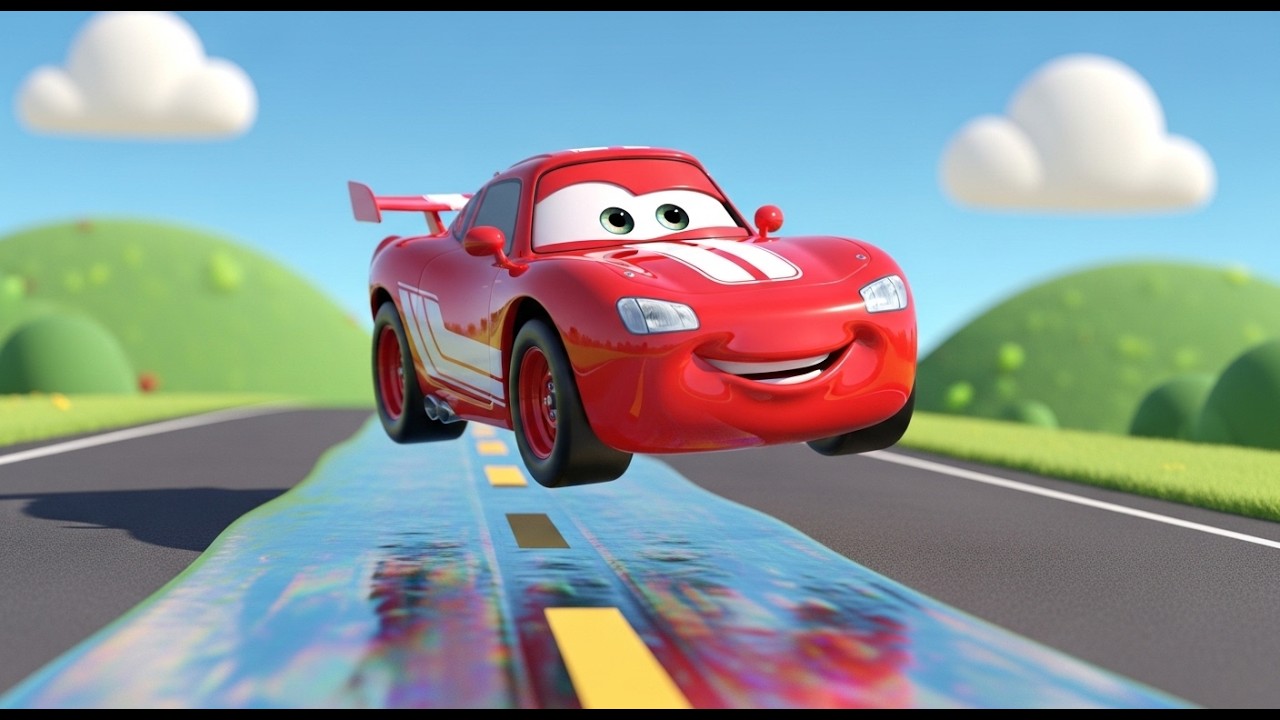 Vroom Vroom Little Red Car | Classic Vehicle Song | Nursery Rhymes for Kids
