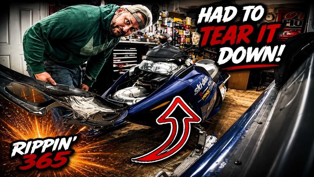 Had to tear it down! Plastics and dash removal, a comb and a mouse... 2005 Skidoo GSX 600 HO SDI