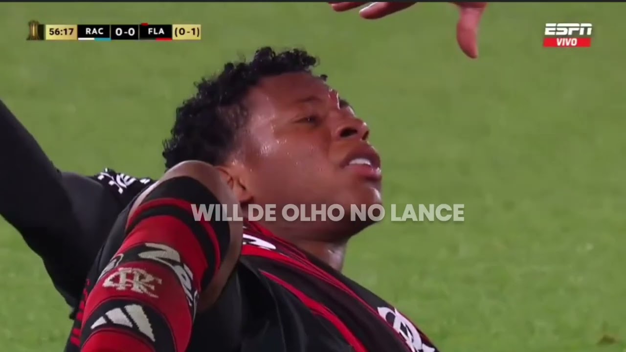 Lance da expulsão de Gonzalo Plata em Racing x Flamengo 