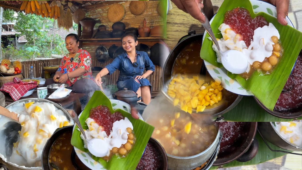 BIKIN BUBUR NANGKA , JENANG GRENDUL , BUBUR MUTIARA
