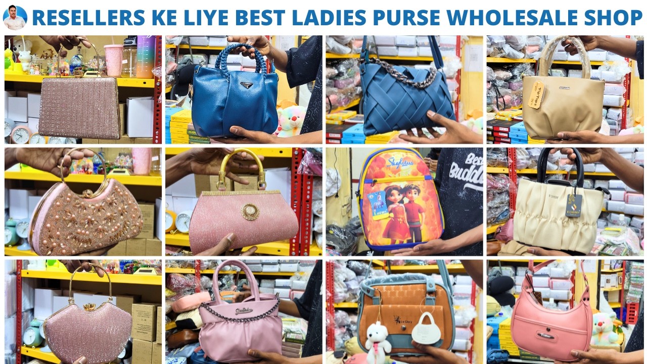 Eid ka Trendy Ladies Purse Wholesale in Kolkata 👜 | Hand Bags, Slings, Wallets & School Bags