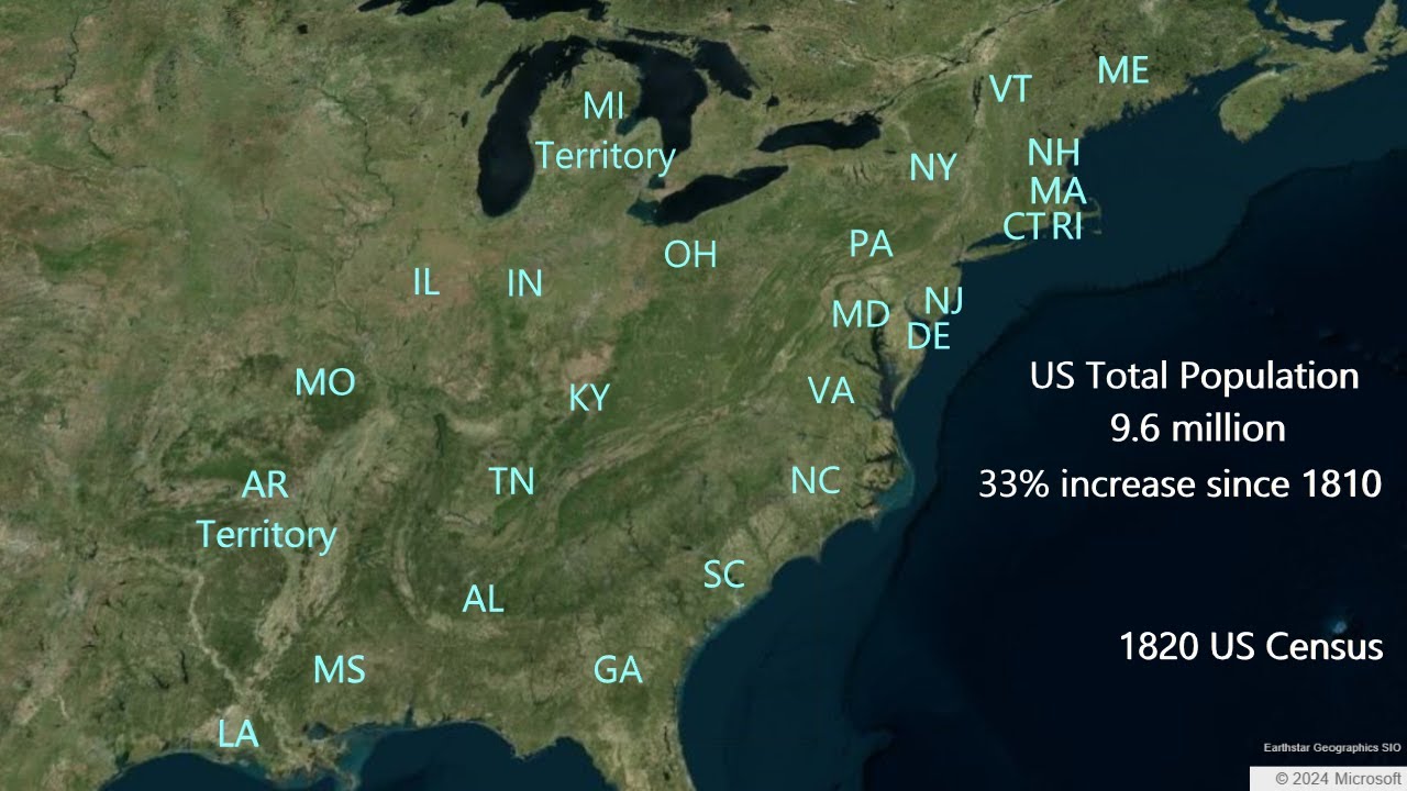 1820 US Census: Population, States, Cities, Slave Demographics | Historical Statistics