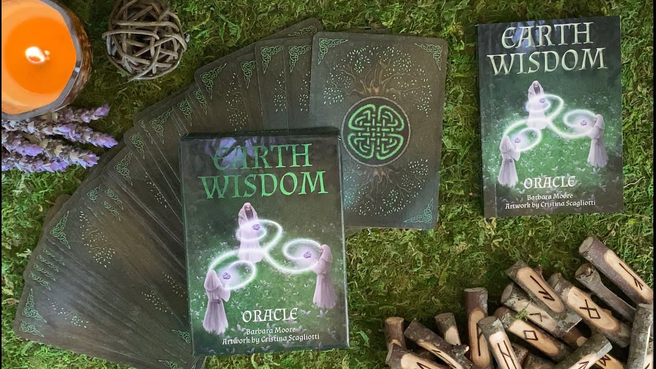 Earth Wisdom Oracle Deck Unboxing + Flipthrough: Pagan, Celtic, Witch, Herb, Flower, Crystals