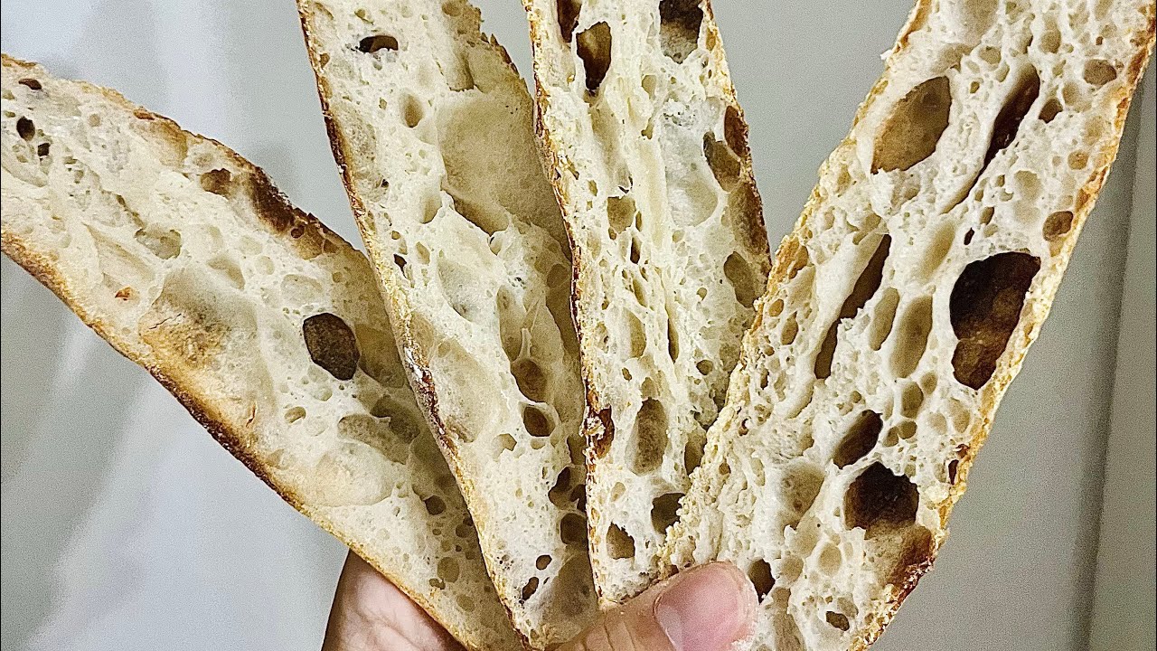 Baguette con lievito madre impastate a mano TUTORIAL e RICETTA PASSO PASSO #baguette #lievitomadre