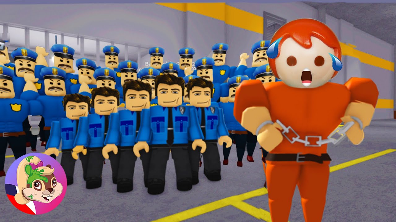 Co dělá Emma ve vězení 😱 Útěk před policií 🤣 Playmobil Family Bird | Roblox Obby
