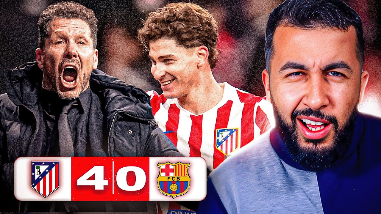 ASK REAL MADRID.. | ATLETICO 4-0 BARCELONA REACTION! 