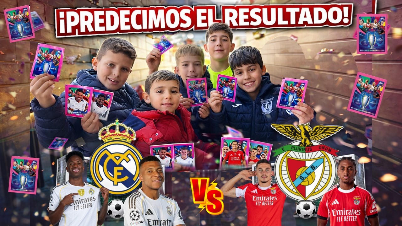 ¿QUIÉN GANA? ⚽️ Abrimos sobres de CHAMPIONS y PREDECIMOS el Real Madrid vs Benfica