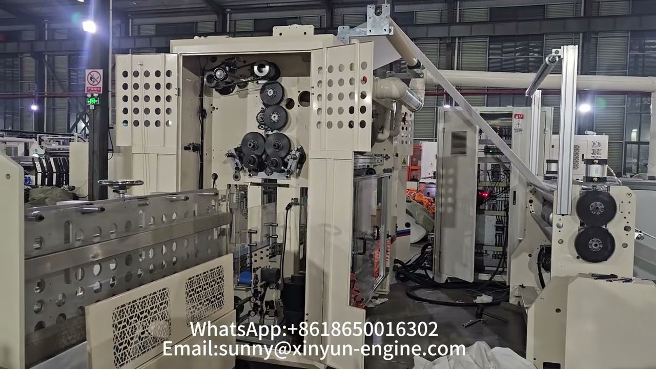 Fully automatic film wrapping V fold hand towel making machine production line